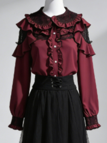 Women Formal Wear Shirts - Kawaii Harajuku JK Women Bow Lace