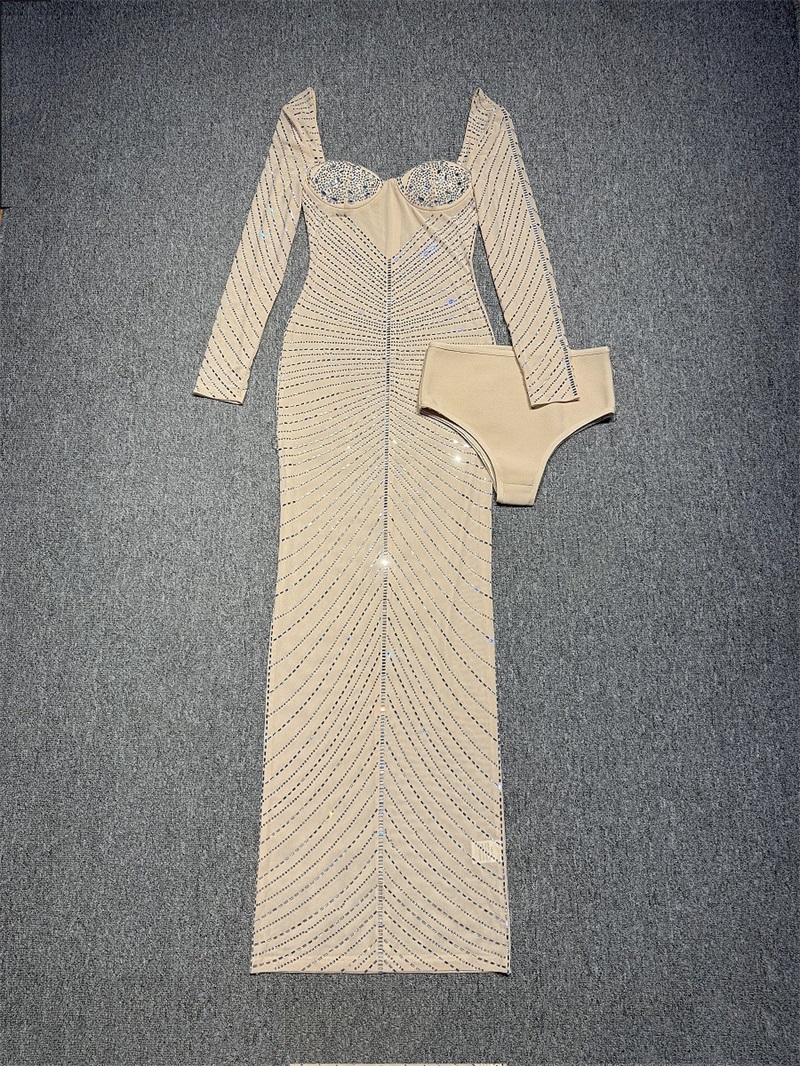 Luxury Crystals Beige Women Pr - Women'S Holiday Formal Wear 评论和价格