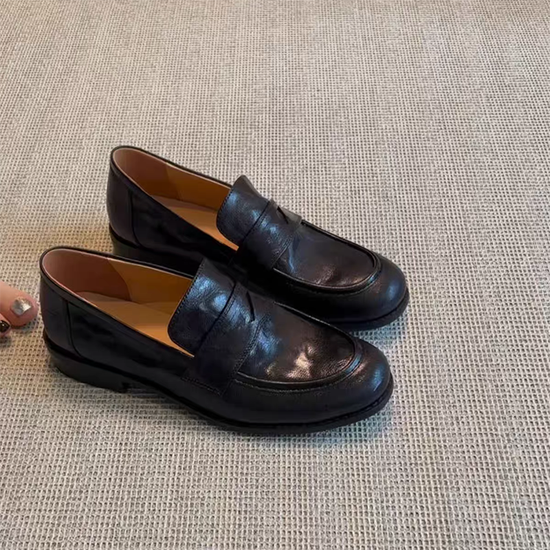 Womens Genuine Leather Loafers - Formal Women Daily Wear Footwear 评论和价格