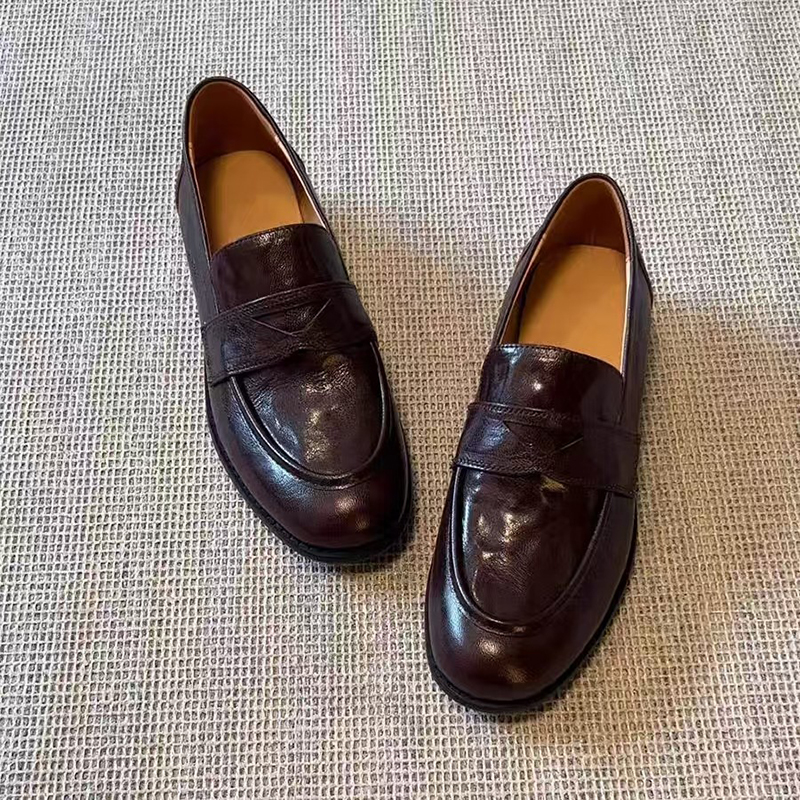 Womens Genuine Leather Loafers - Formal Women Daily Wear Footwear 评论和价格