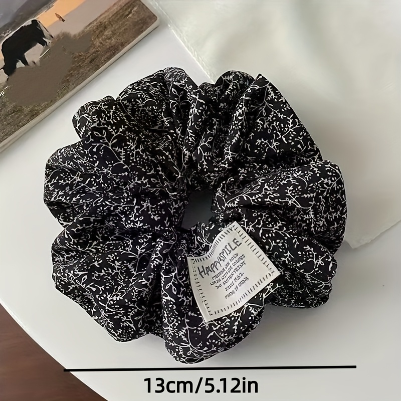1Pc Elegant Floral Scrunchie,  - Formal Wear Hairstyles For Women 评论和价格