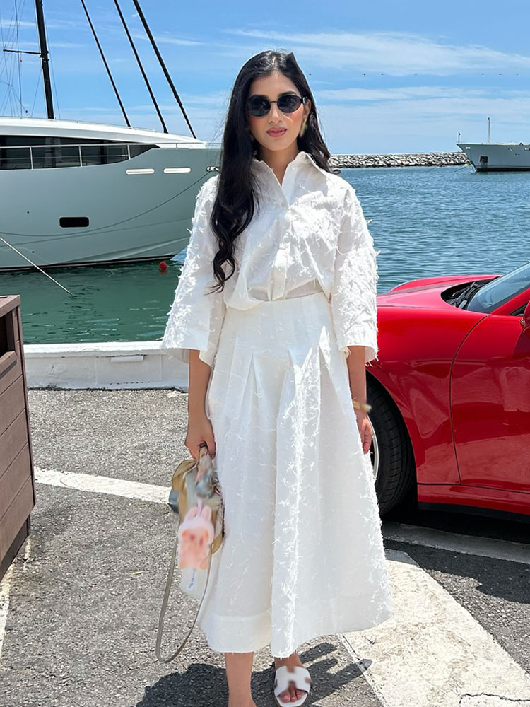 HH Women Tassel Sets White Tur - Pencil Skirt Midi 评论和价格