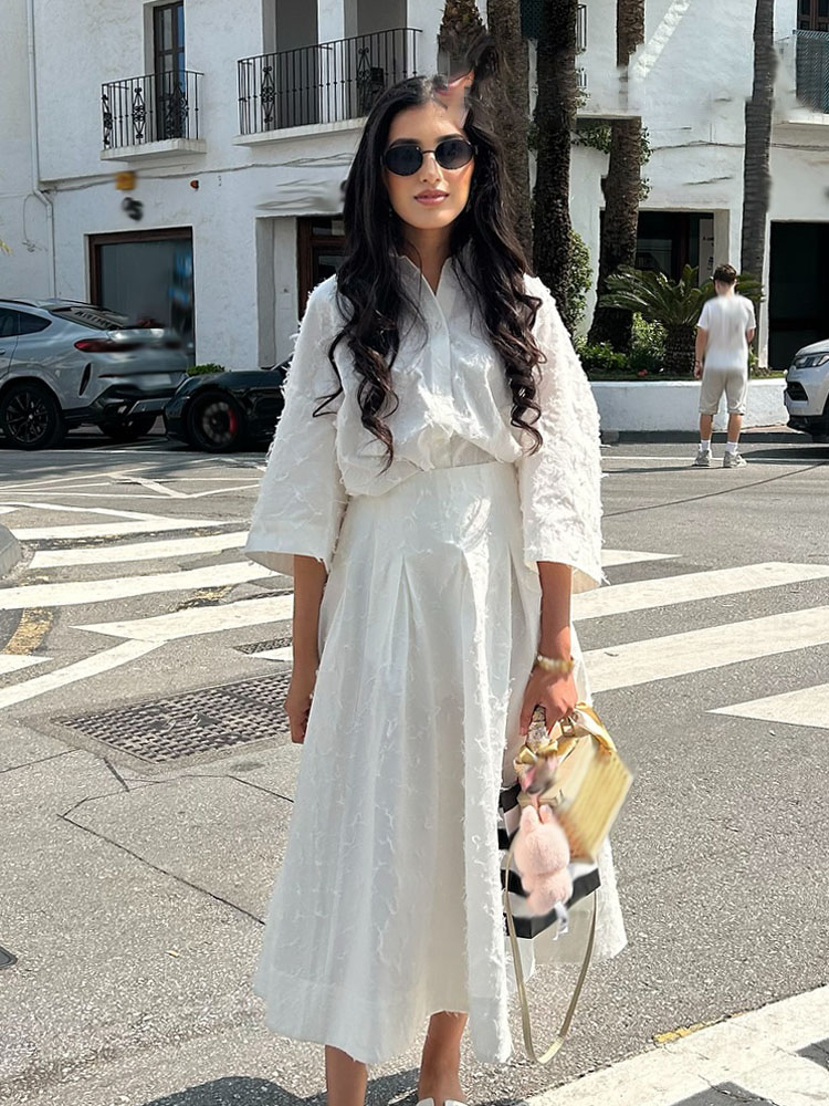 HH Women Tassel Sets White Tur - Pencil Skirt Midi 评论和价格