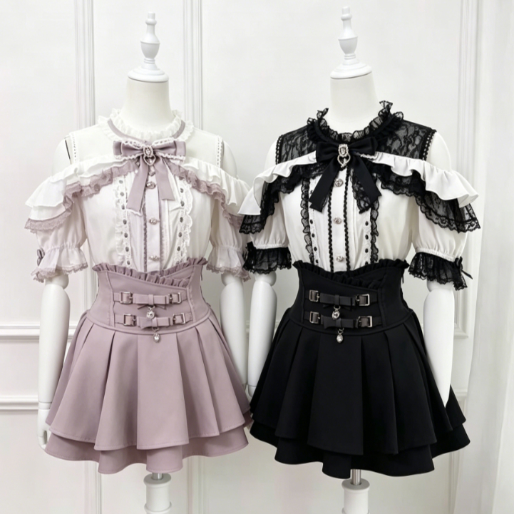 Japanese Lolita Blouse Women K - Women Formal Blouses For Evening Wear 评论和价格