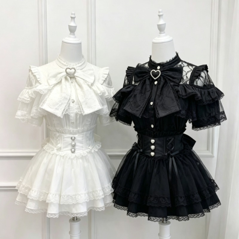 Japanese Lolita Blouse Women K - Women Formal Blouses For Evening Wear 评论和价格