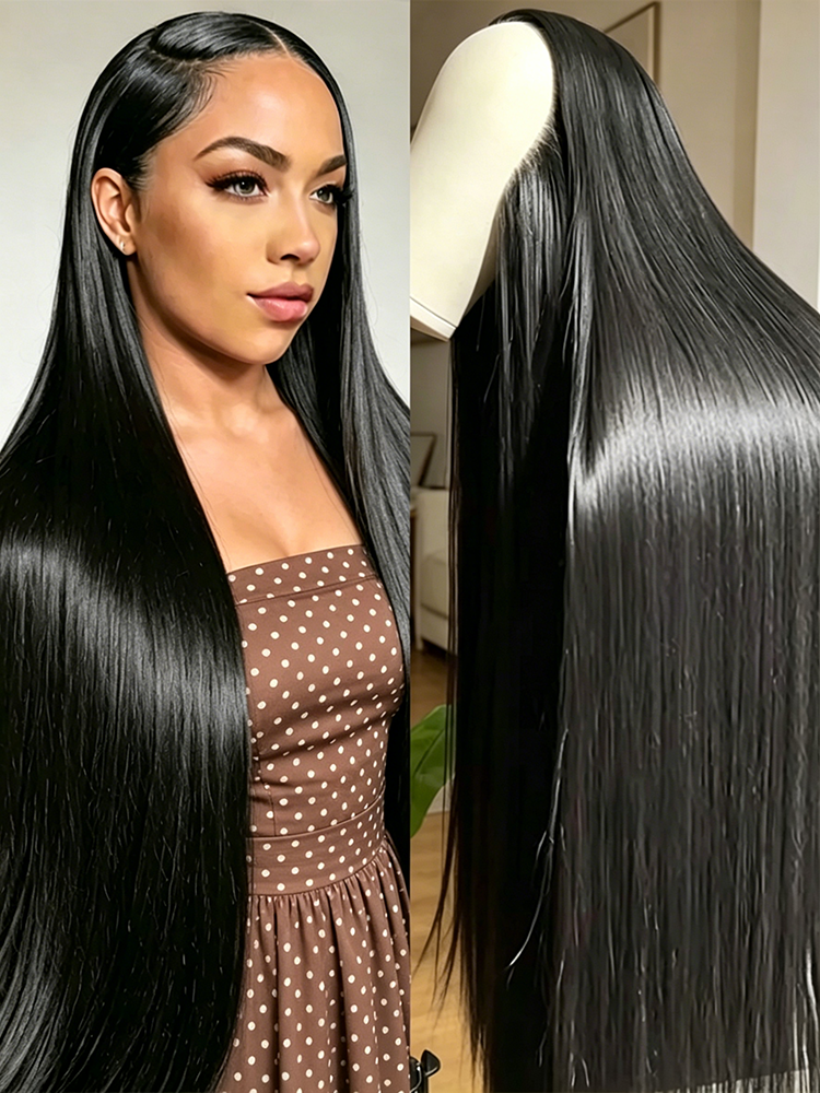 30 42 Inch 250% Bone Straight  - Formal Wear Hairstyles For Women 评论和价格