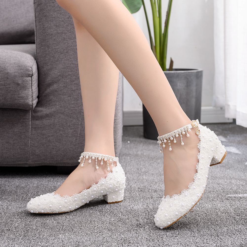 Women's Closed Toe Low Chunky  - Women Formal Wear For Wedding 评论和价格