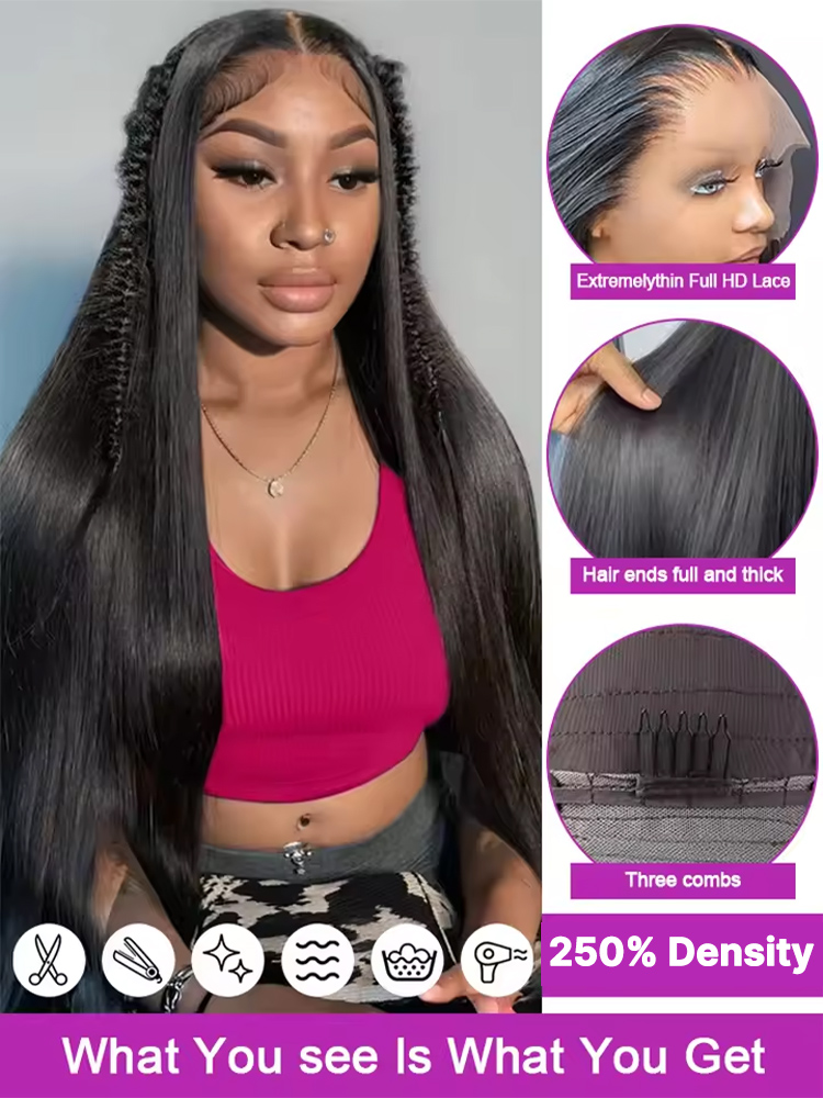 20 42 Inch 13x6 13x4 250% HD L - Formal Wear Hairstyles For Women 评论和价格