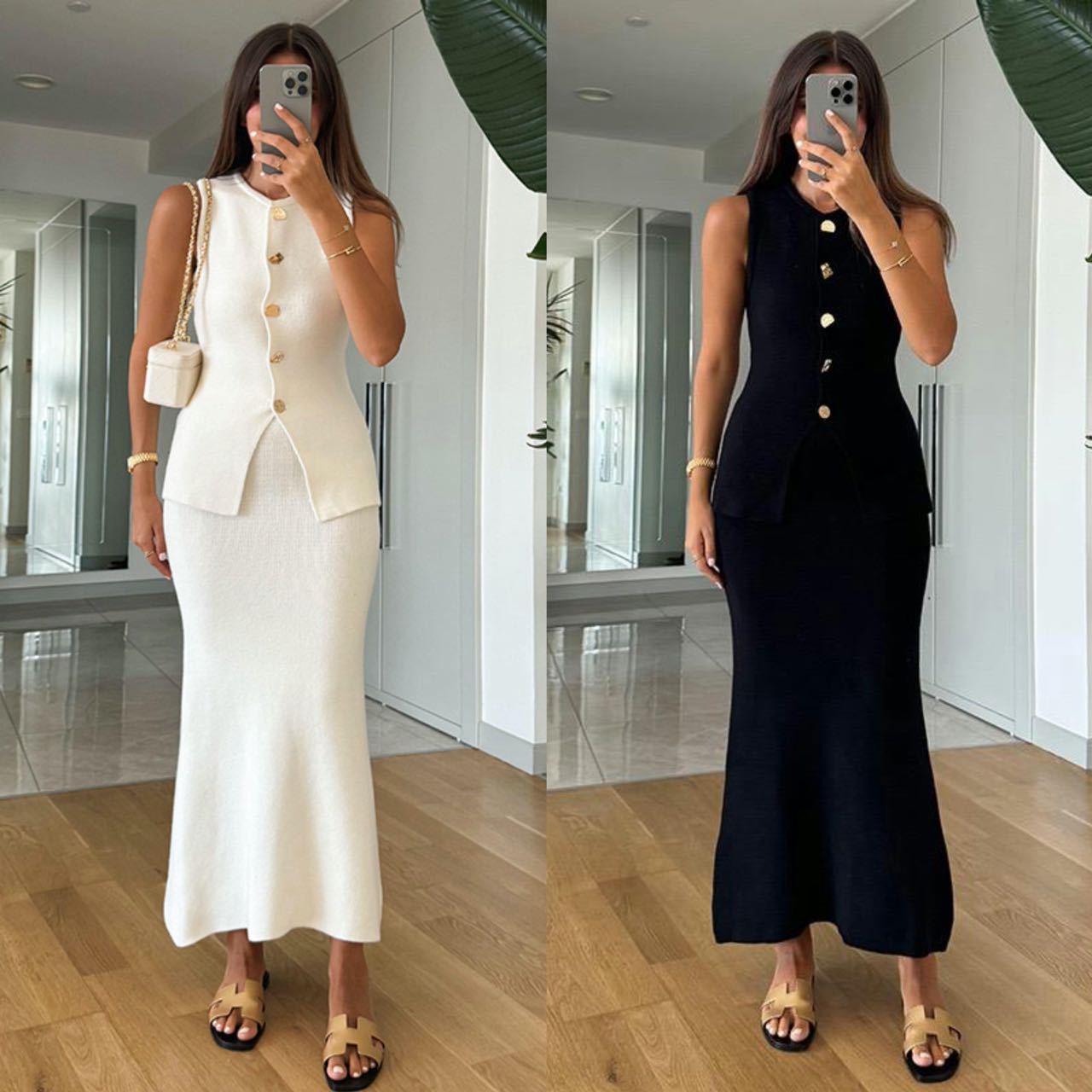 Round-neck Single-breasted Sle - Women Formal Wear Tops 评论和价格