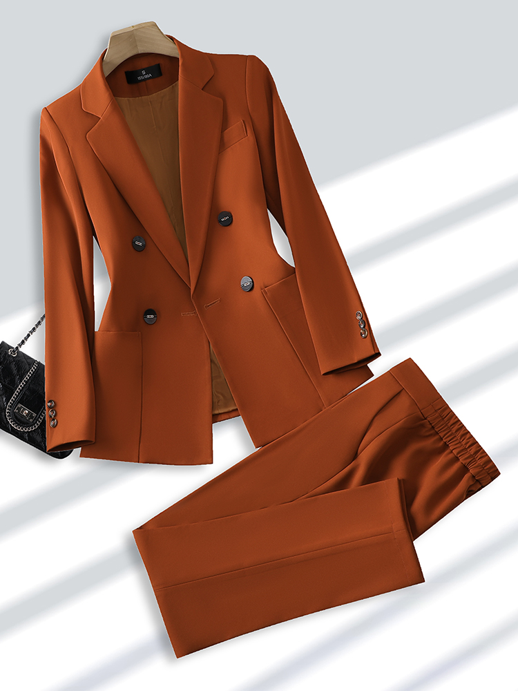 Fashion Ladies Pant Suit Forma - Women Formal Wear Shirts 评论和价格