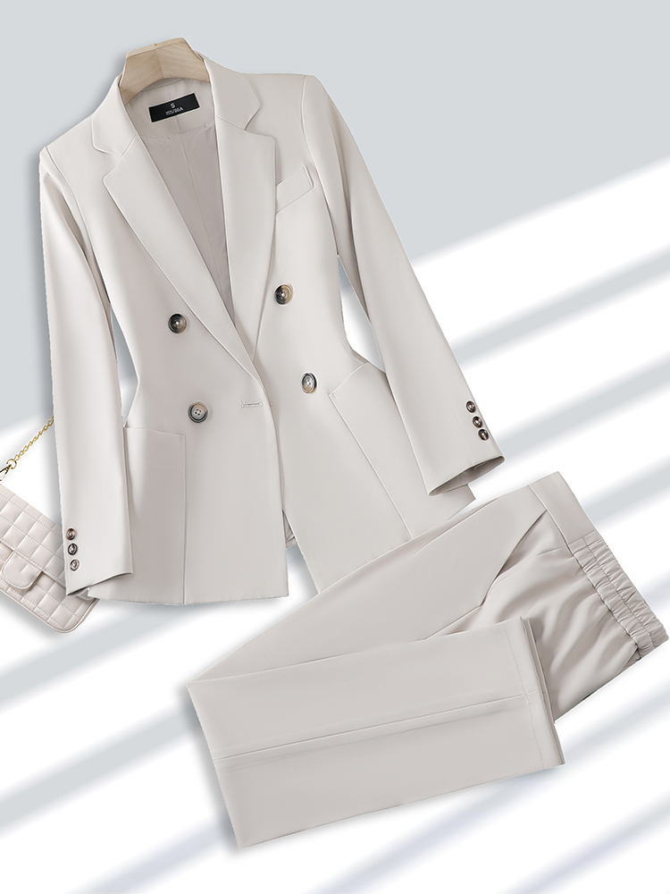 Fashion Ladies Pant Suit Forma - Women Formal Wear Shirts 评论和价格