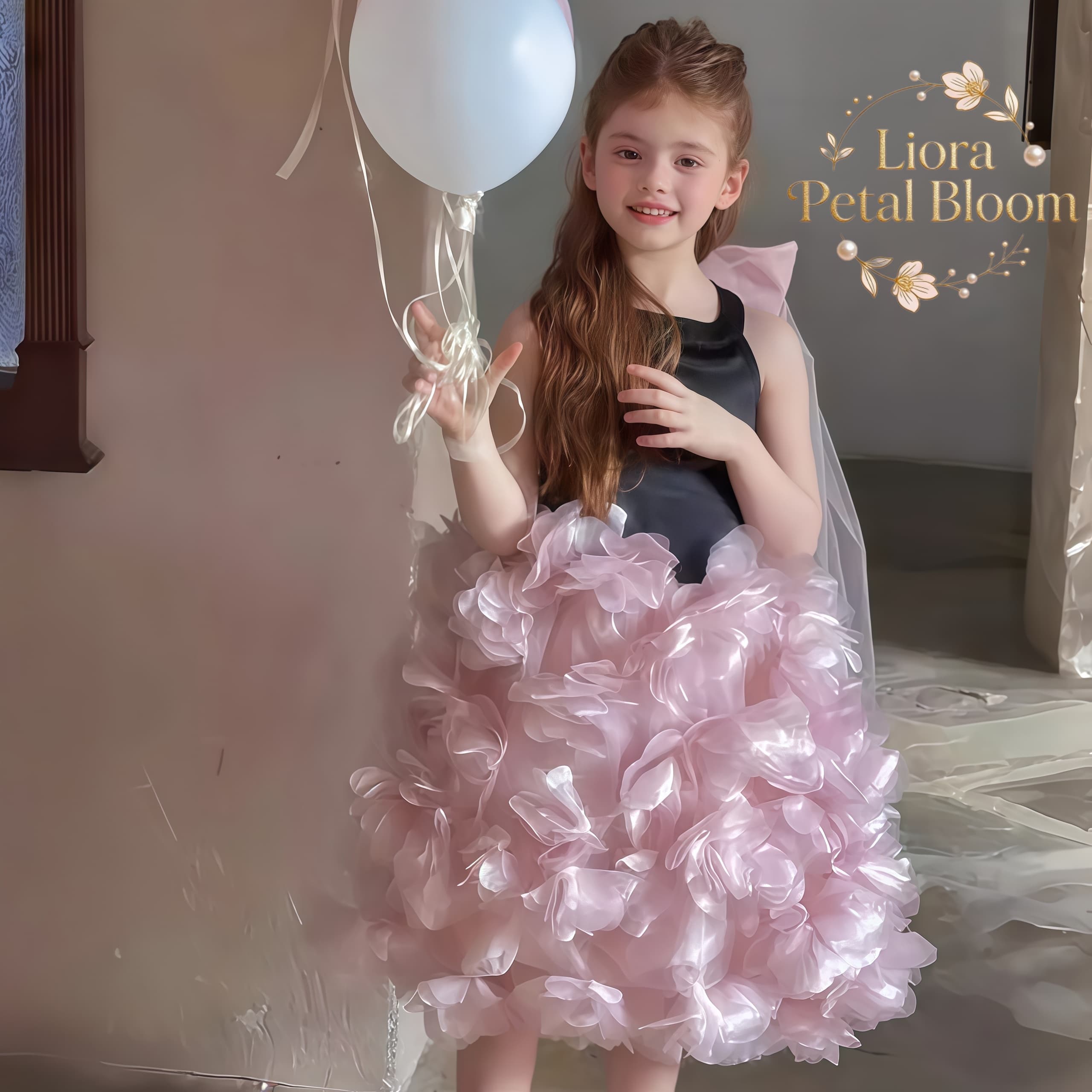 Girls' Black Floral Tulle Dres - Formal Attire Woman 评论和价格