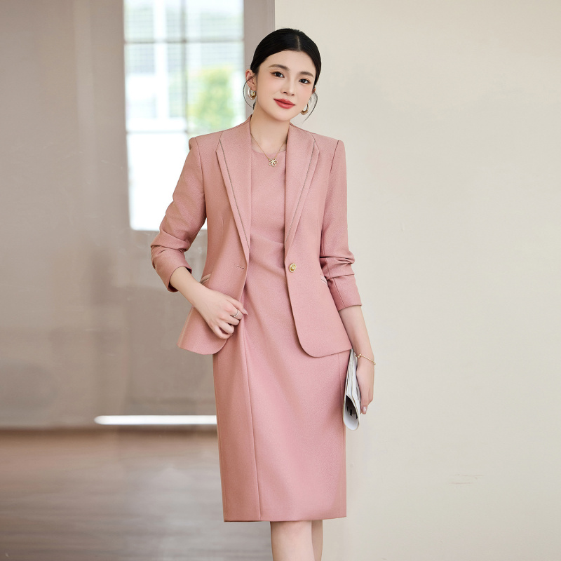 Pink suit for women2025New Pro - Women Formal Wear Shirts 评论和价格