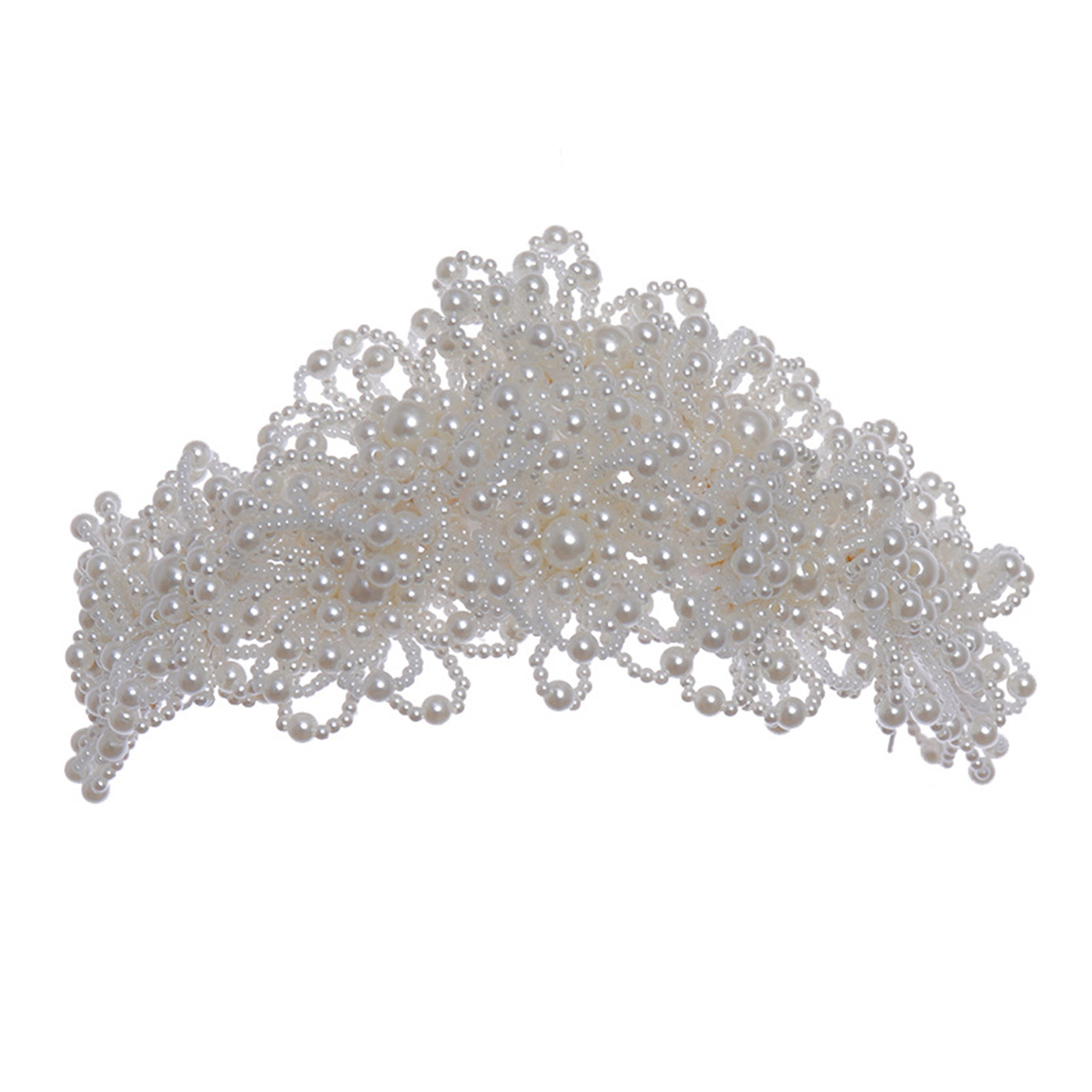 Pearl Crown Headpiece For Wedd - Women Formal Wear For Wedding 评论和价格