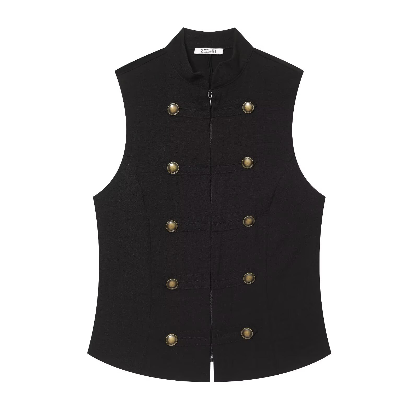 Women's Slim Fit Sleeveless Bu - Women Formal Wear Shirts 评论和价格