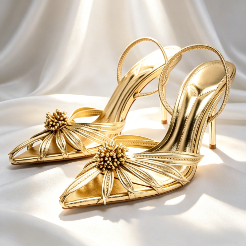 Luxury Gold Floral Detail Slin - Women Formal Wear For Wedding 评论和价格