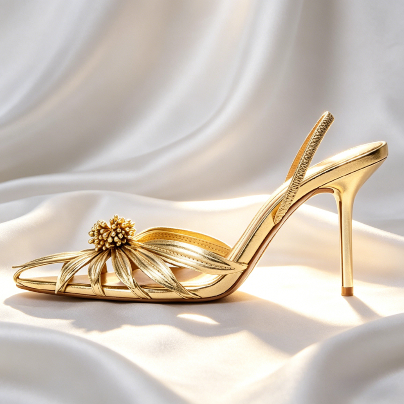 Luxury Gold Floral Detail Slin - Women Formal Wear For Wedding 评论和价格
