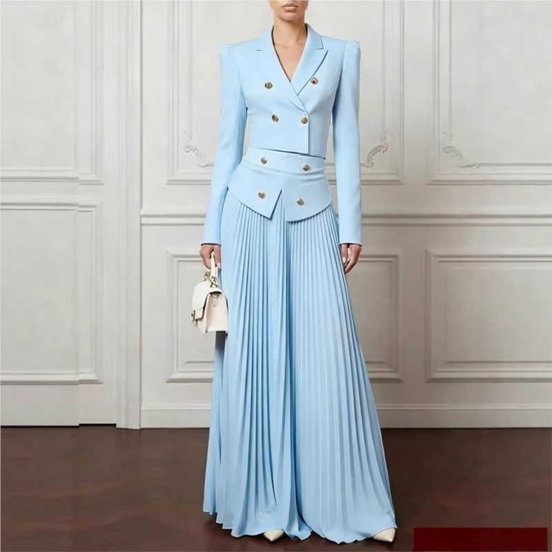 Elegant Temperament 2-Piece Se - Blazer Set Women Formal 评论和价格