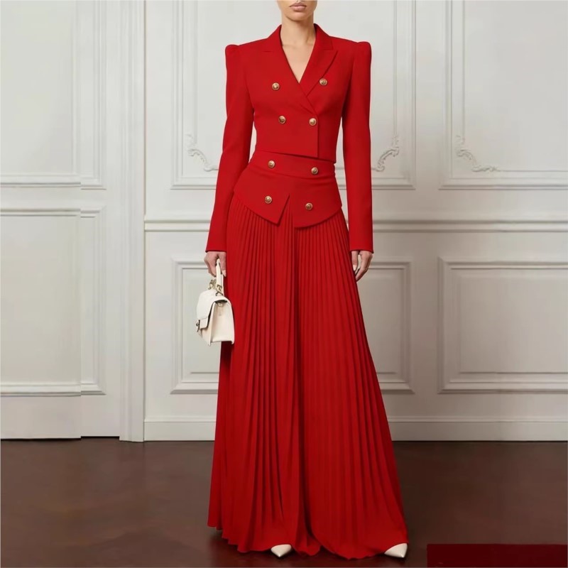 Elegant Temperament 2-Piece Se - Blazer Set Women Formal 评论和价格