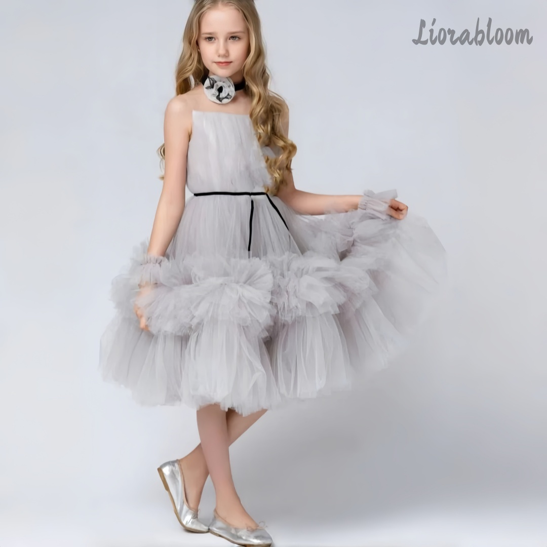 Girls' Exquisite Tulle Gown Cu - Formal Attire Woman 评论和价格