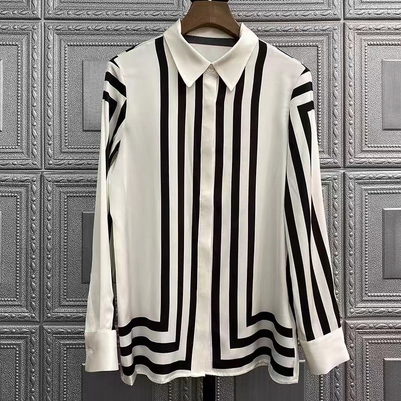 High Quality Silk Long Sleeved - Women Formal Wear Tops 评论和价格