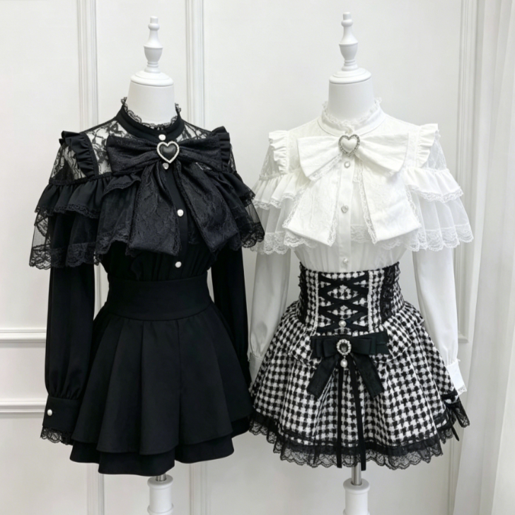 Kawaii Japanese Lolita Blouse  - Women Formal Blouses For Evening Wear 评论和价格