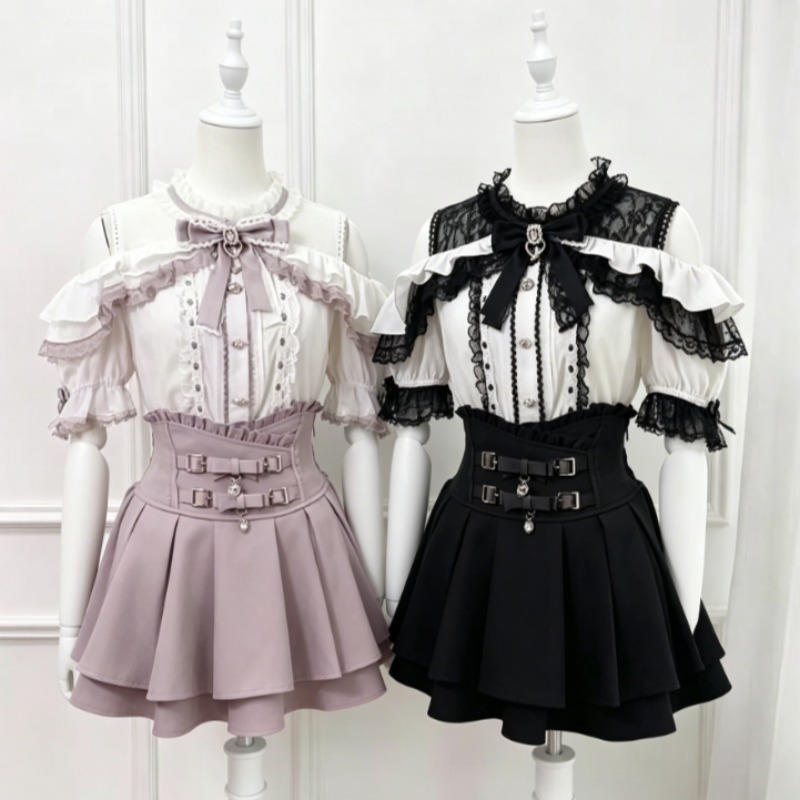 Kawaii Japanese Lolita Blouse  - Women Formal Blouses For Evening Wear 评论和价格
