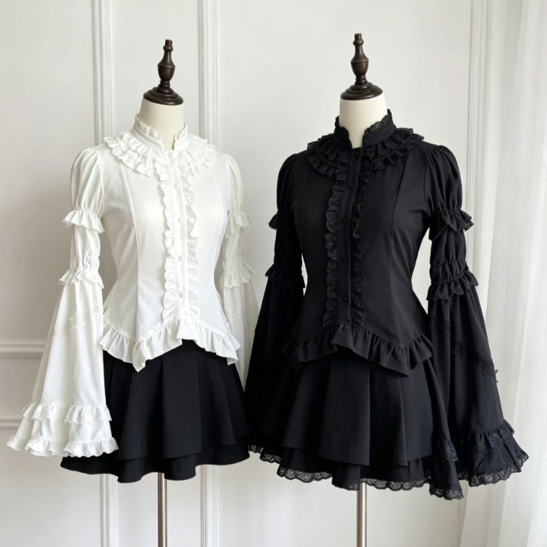 Kawaii Japanese Lolita Blouse  - Women Formal Blouses For Evening Wear 评论和价格