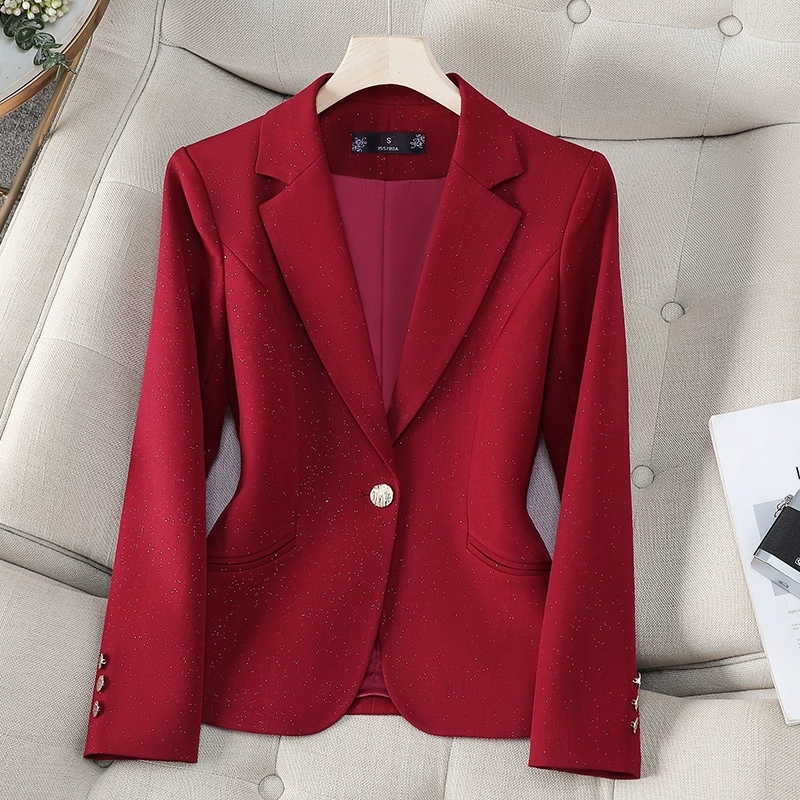 2025 Spring Autumn Women Blaze - Women Formal Wear With Black Blazer 评论和价格
