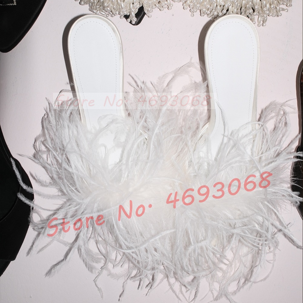 White Ostrich Feather Heeled S - Women Formal Wear For Wedding 评论和价格
