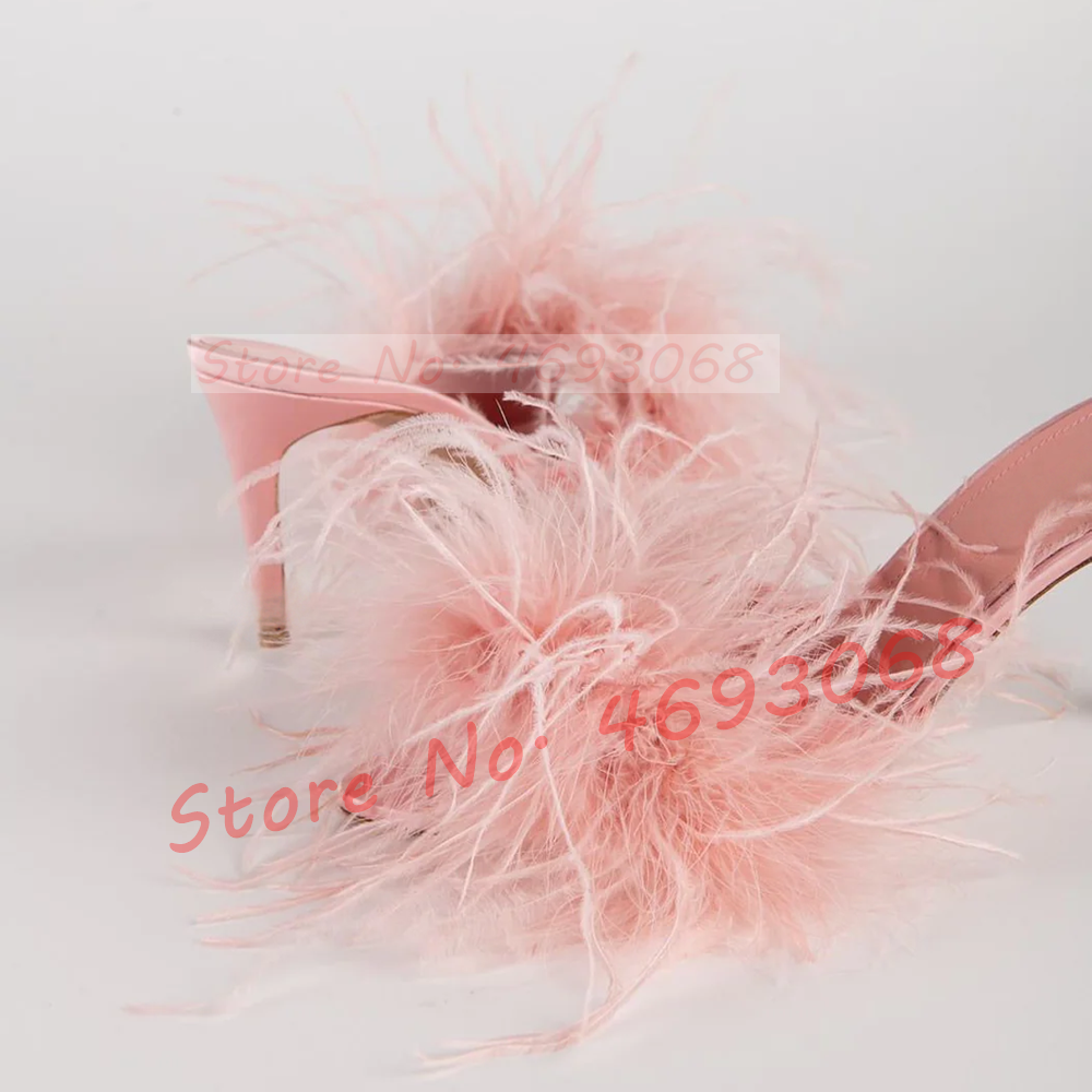 White Ostrich Feather Heeled S - Women Formal Wear For Wedding 评论和价格